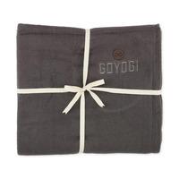 GOYOGI Calm Organic Cotton Yoga Blanket Dark Grey - 1 stk