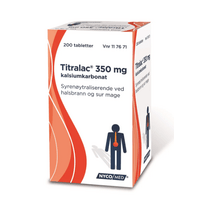Titralac tabletter 350 mg - 200 stk