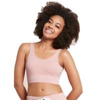 Boody Ribbed Seamless Bra Dusty Pink - 1 stk - Liten