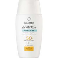 Cliniderm Ultra Light Sun Face Fluid SPF50+ - 40 ml.