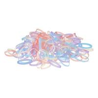 Sibel Mini Hair Elastics Primrose Pastel - 500 stk.