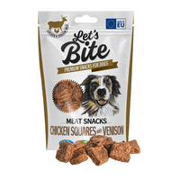 Lets Bite Meat Snacks, vilt & kylling - 80 g