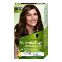 Schwarzkopf Natural & Easy 570 Ekte Kastanje Mellombrun
