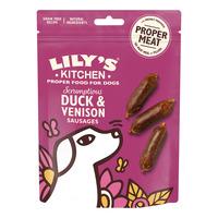 Lily´s Kitchen hundesnack, Duck and Venison Sausages - 70g.
