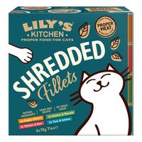 Lily´s Kitchen våtfôr til katter, Shredded Fillets Tins Multipack - 8 stk.
