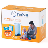 Refill til Korbell bleiebøtte 16 L - 3 pakk