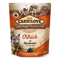 Carnilove Pouch Pate våtfôr m. struts & bjørnebær - 300 g