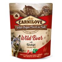 Carnilove Pouch Pate våtfôr m. villsvin & nype - 300 g