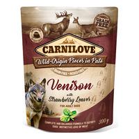 Carnilove Pouch Pate våtfôr viltkjøtt m. jordbærblader - 300 g