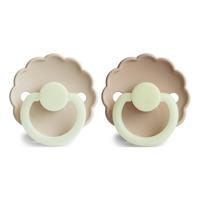 FRIGG Daisy Rund Silikone Cream Night/Croissant night - Flere størrelser