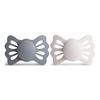 FRIGG Lucky Symetrisk Silikone Great Gray/Silver Gray str. 2 - 2 stk.