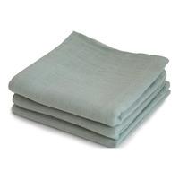 Mushie tøybleier Sage -  3 stk.