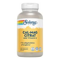 Solaray Cal-Mag Citrat + D-vitamin - 270 kaps.