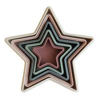 Mushie Stjerne Eske - 1 stk.