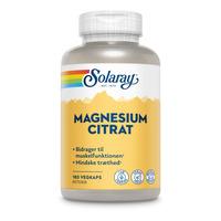 Solaray Magnesium Citrat - 180 kapsler