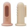 Mushie Finger Tannbørste Blush/Shifting Sand - 2 stk.