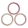 Mushie Perle Bitering (Linen/Peony/Pale Pink) - 3 stk.
