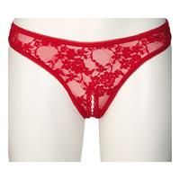 NORTIE Siv Bunnløs Blonde G-Streng S/M - Rød