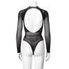 NORTIE Gry Bundløs Bodystocking m. Lange Ærmer - Onesize