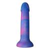Baseks Blue Galaxy Silicone Dildo - 18 cm.
