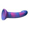 Baseks Blue Galaxy Silicone Dildo - 18 cm.