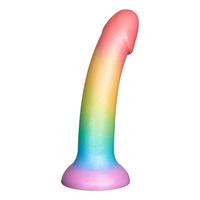 Baseks Colour-Mix Silicone Dildo - 18 cm.