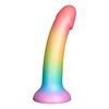 Baseks Colour-Mix Silicone Dildo - 18 cm.