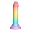 Baseks Colour-Mix Silicone Dildo - 18 cm.