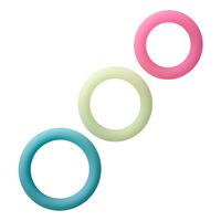 Baseks Glow In The Dark Penis Ring Set