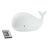 Rabbit & Friends Hval Lampe m. Fjernkontroll Hvit - 1 stk.