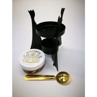 Kongerøkelse med stativ, sort - 1 sett