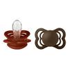 BIBS Supreme Silicone Rust/Mocha 2 pak - Flere størrelser