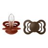 BIBS Supreme Silicone Rust/Mocha 2 pak - Flere størrelser