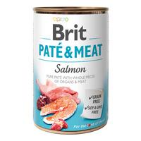 Brit Pate & Meat våtfôr med laks - 400 g.