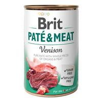 Brit Pate & Meat våtfôr m. vilt -  400 g.