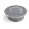 Twistshake Dyp tallerken med lokk - Grå