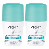 Vichy Anti-Stain Antiperspirant Deodorant Roll-On 48h - 2 pakning
