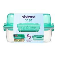 Sistema Lunch Stack Square 1,24 l Mint - 1 stk