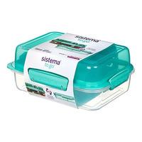 Sistema Lunch Stack Rectangle 1,8 l - 1 stk. - Mint