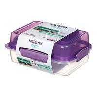 Sistema Lunch Stack Rectangle 1,8 l Lilla - 1 stk.