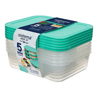 Sistema Nest It Meal Prep Mint 1,9 L - 5 pk