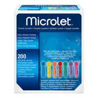 Microlet lansetter (fargede) - 200 stk.