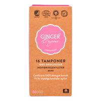 Ginger Organic Tampong med innføring - Mini Ø - 16 stk.