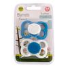 Barnets Favorit luftsmokker silikon 0-6 mdr. - Blå/Hvit - 2 stk.