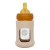 Hevea Glass Tåteflaske Wide Neck med Sleeve 150 ml, Sand - 1 stk.