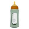 Hevea Glass Tåteflaske Wide Neck med Sleeve 250 ml, Seafoam Blue - 1 stk.