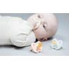 Hevea Smokk, 0-3 mdr, Ortodontisk, Newborn, Powder Pink & Milky White - 2 stk