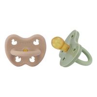 Hevea Smokk, 3- 36 mdr, Rund, Tan Beige & Moss Green - 2 stk.