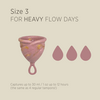 Hevea LOOP Menstruasjonskopp size 3, Golden Rosewood - 1 stk.