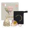 Hevea LOOP Menstruasjonskopp size 1+2 Combo, Golden Blush & Golden Sand - 2 stk.